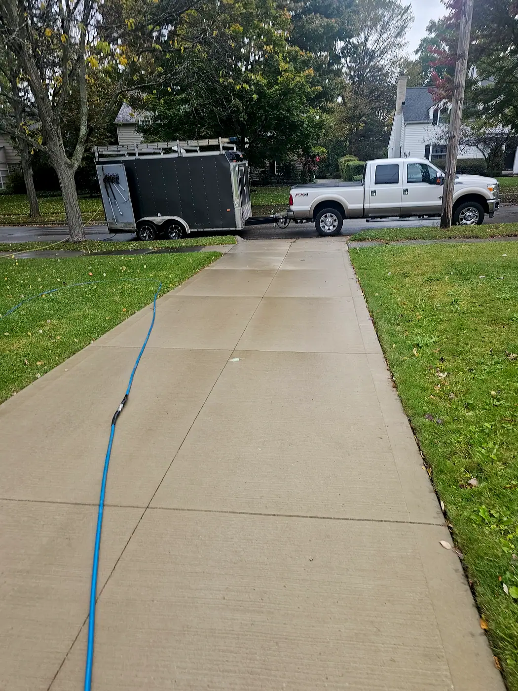 Driveways, Patios & Concrete job by MC Pressure Washing, October 2025