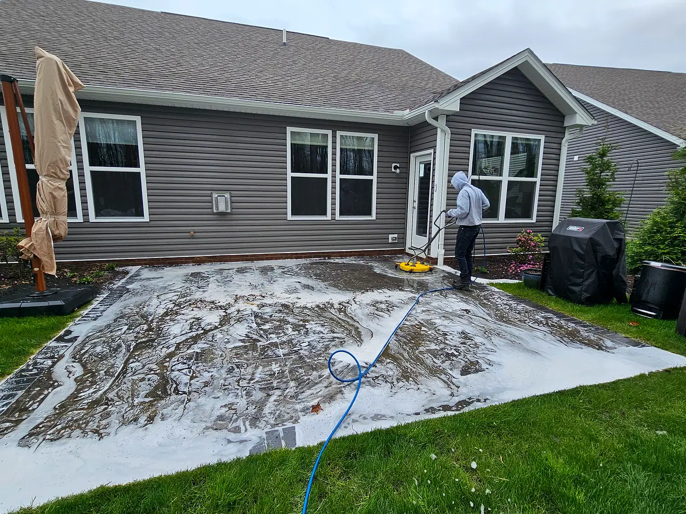 Driveways, Patios & Concrete job by MC Pressure Washing, April 2024