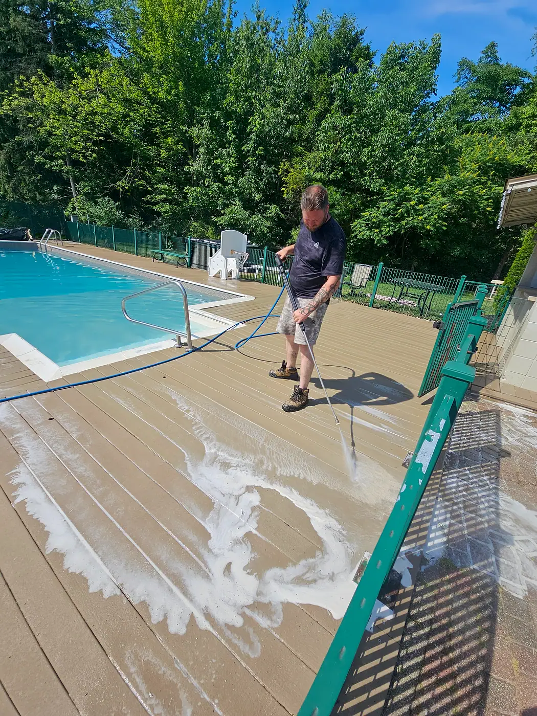 Deck Cleaning job by MC Pressure Washing, June 2026