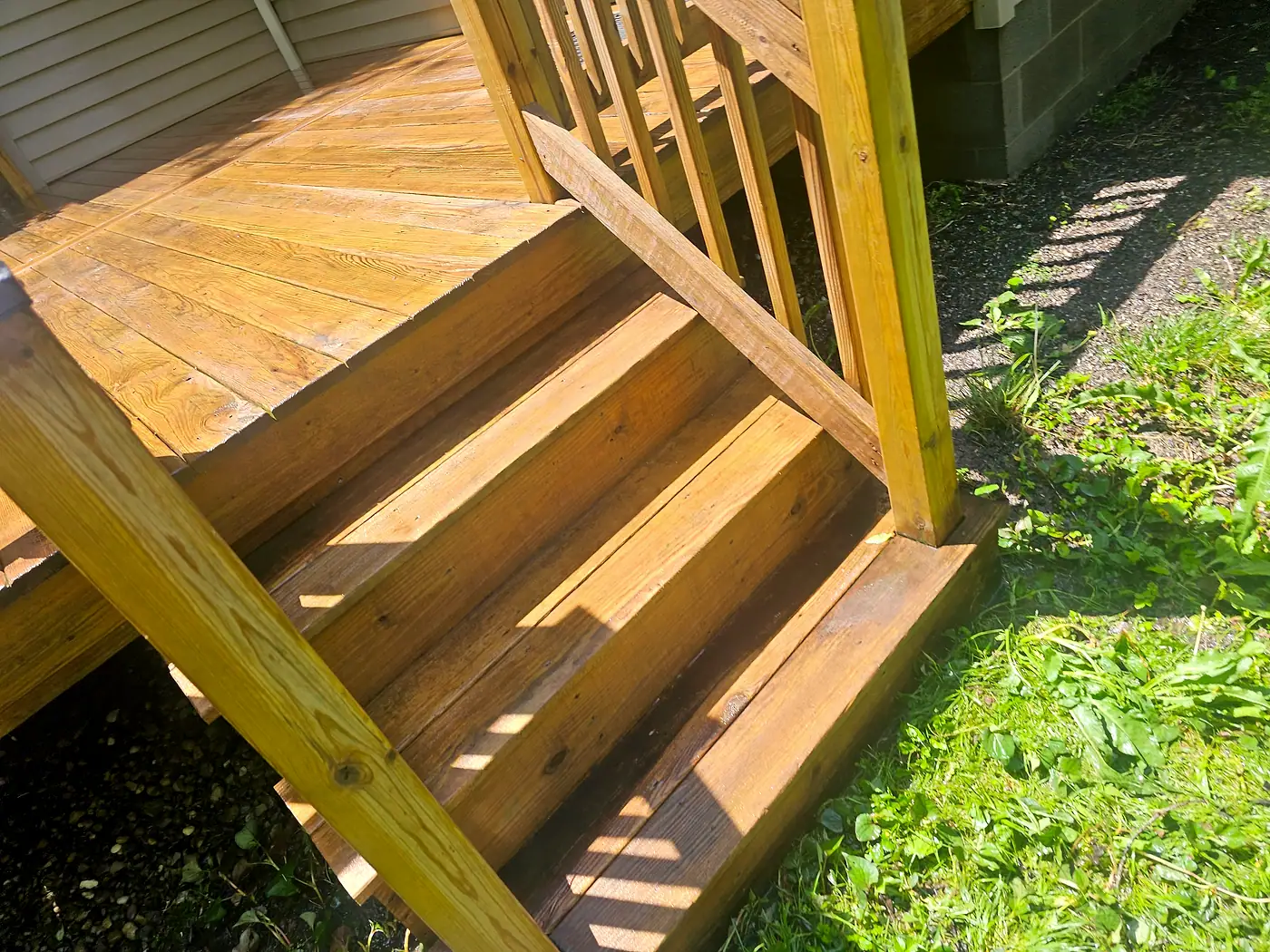 Deck Cleaning job by MC Pressure Washing, May 2026