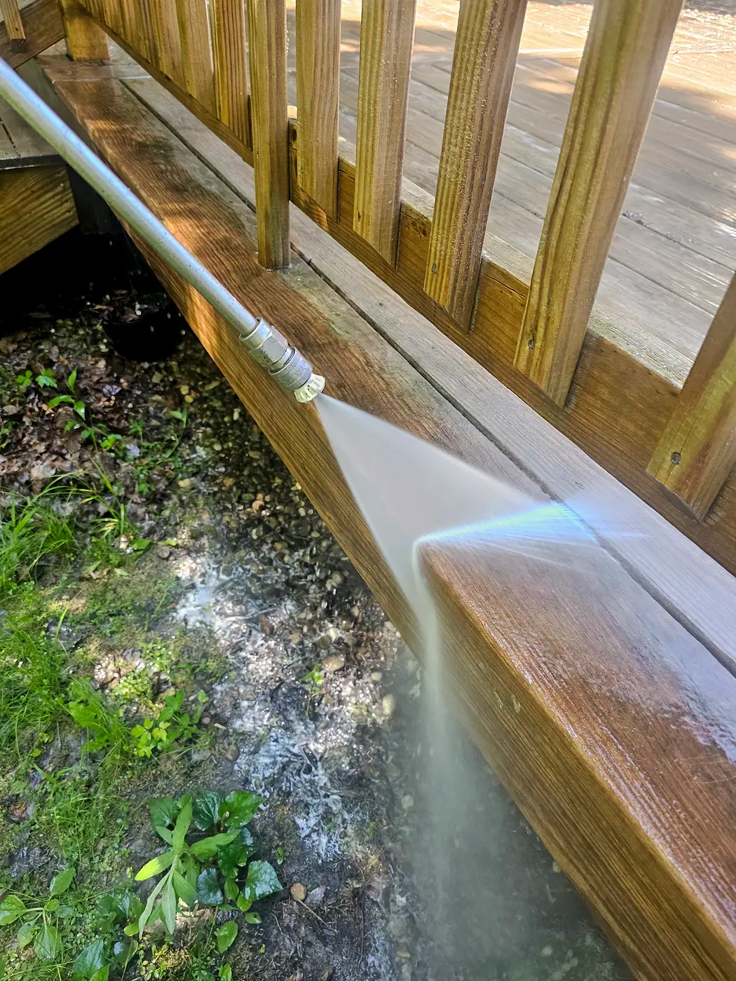 Deck Cleaning job by MC Pressure Washing, May 2026