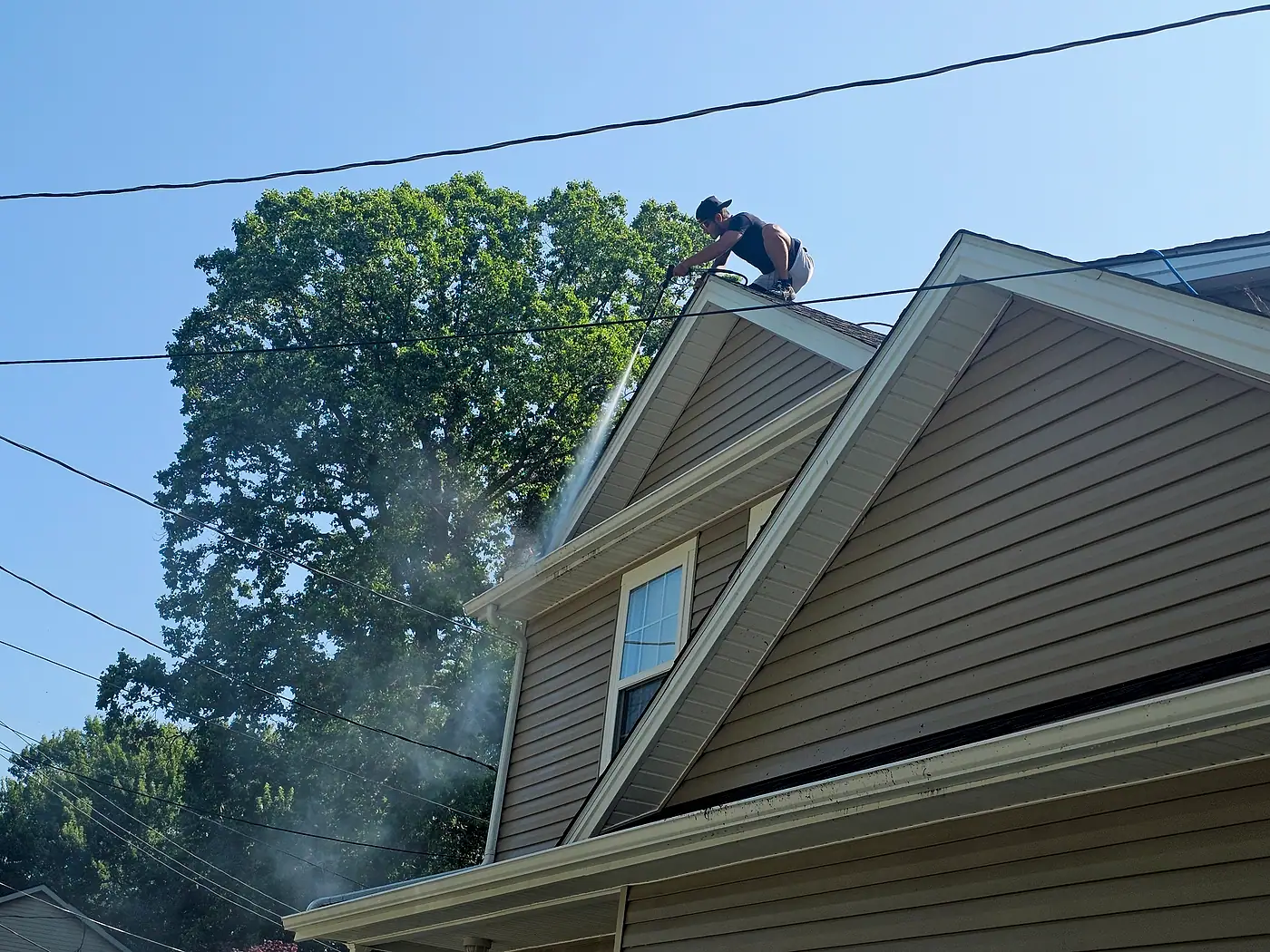 Gutter Cleaning job by MC Pressure Washing, June 2025