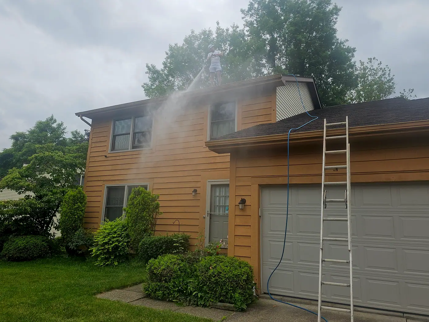 Gutter Cleaning job by MC Pressure Washing, June 2025