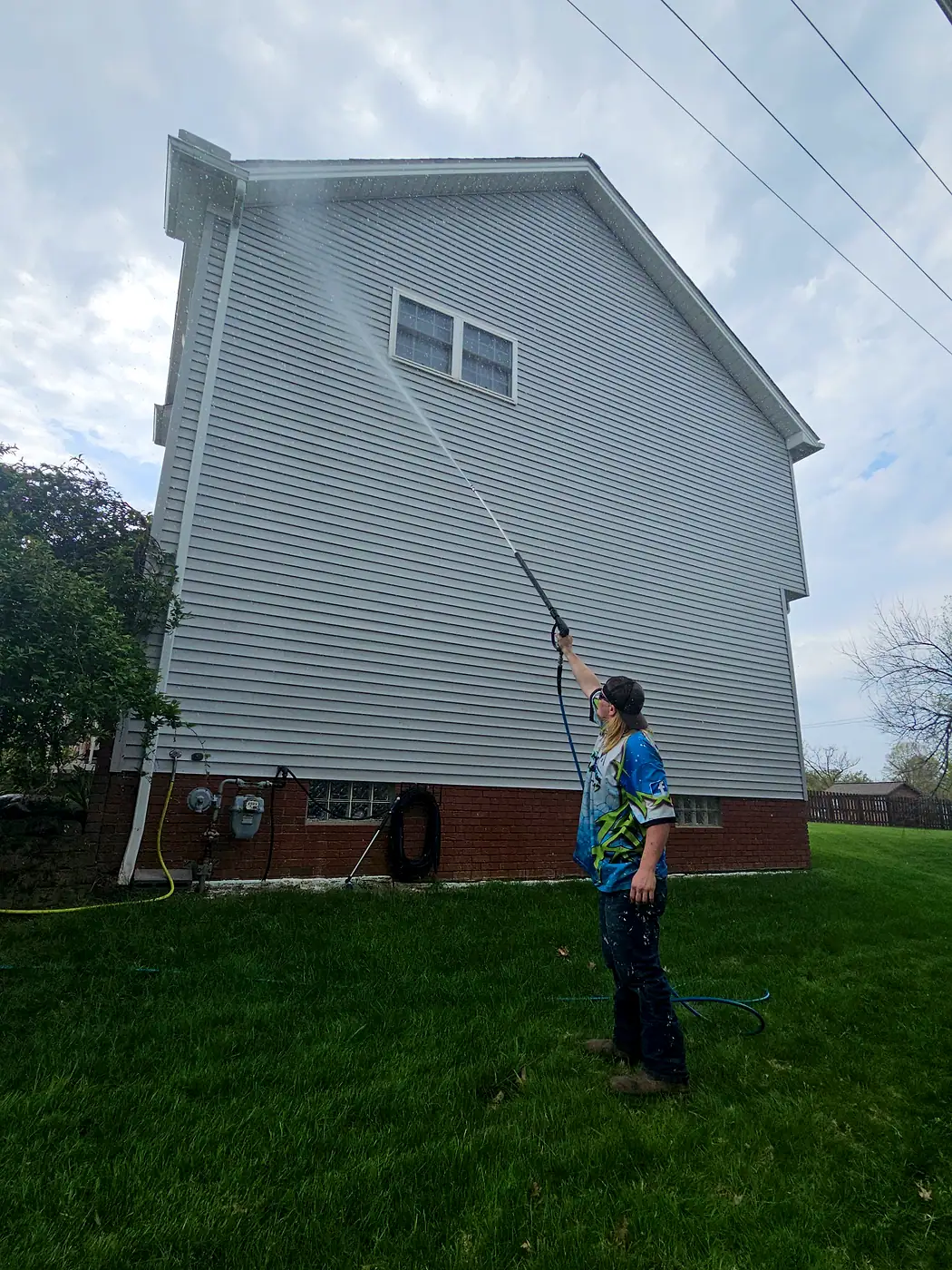 Gutter Cleaning job by MC Pressure Washing, May 2025