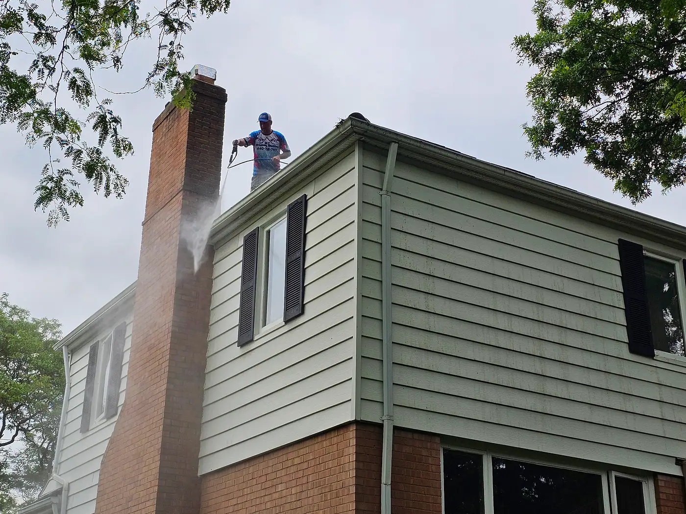Gutter Cleaning job by MC Pressure Washing, June 2024