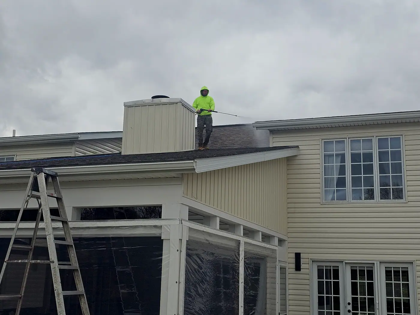 House Washing job by MC Pressure Washing, April 2026