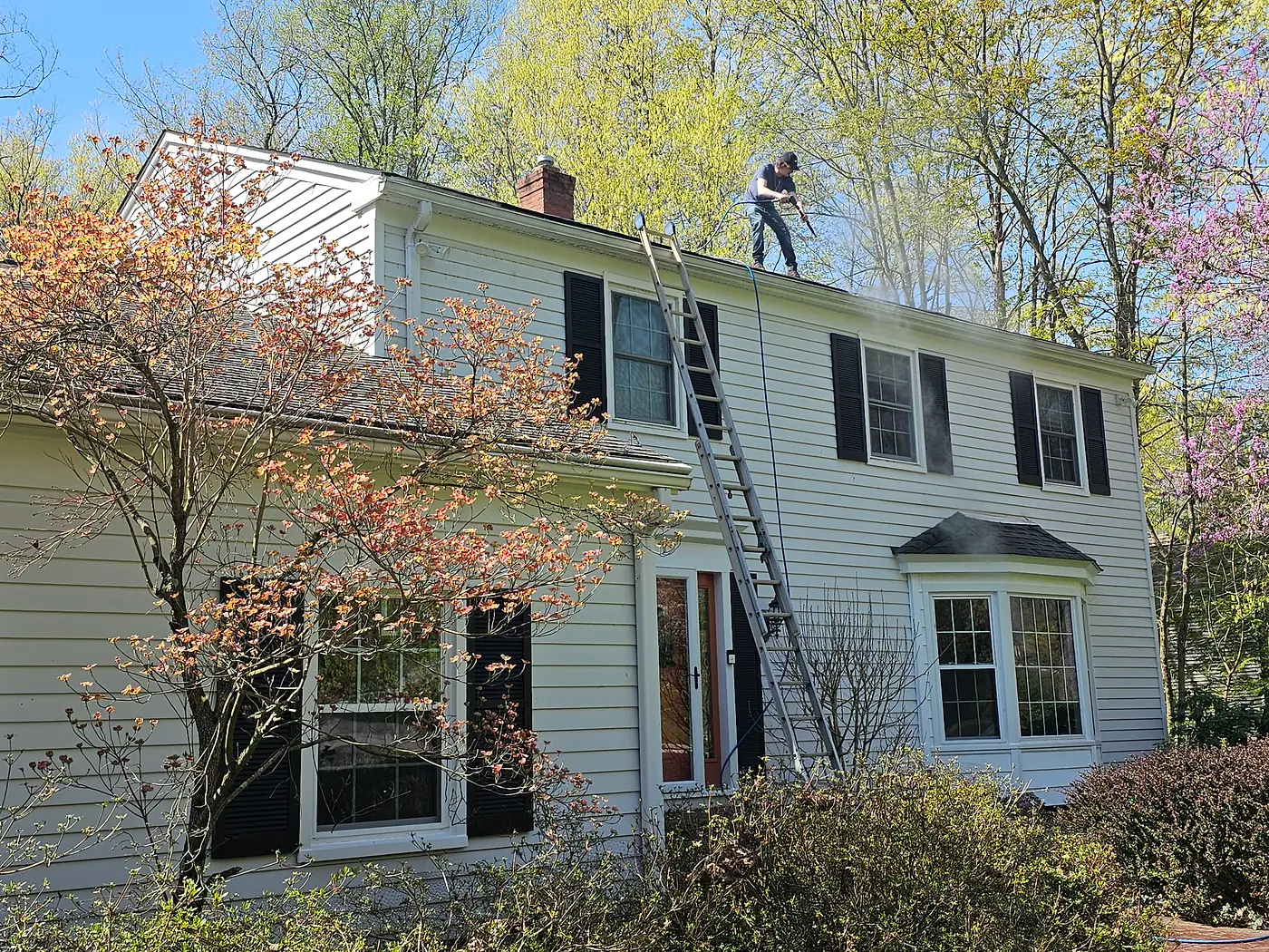House Washing job by MC Pressure Washing, April 2025