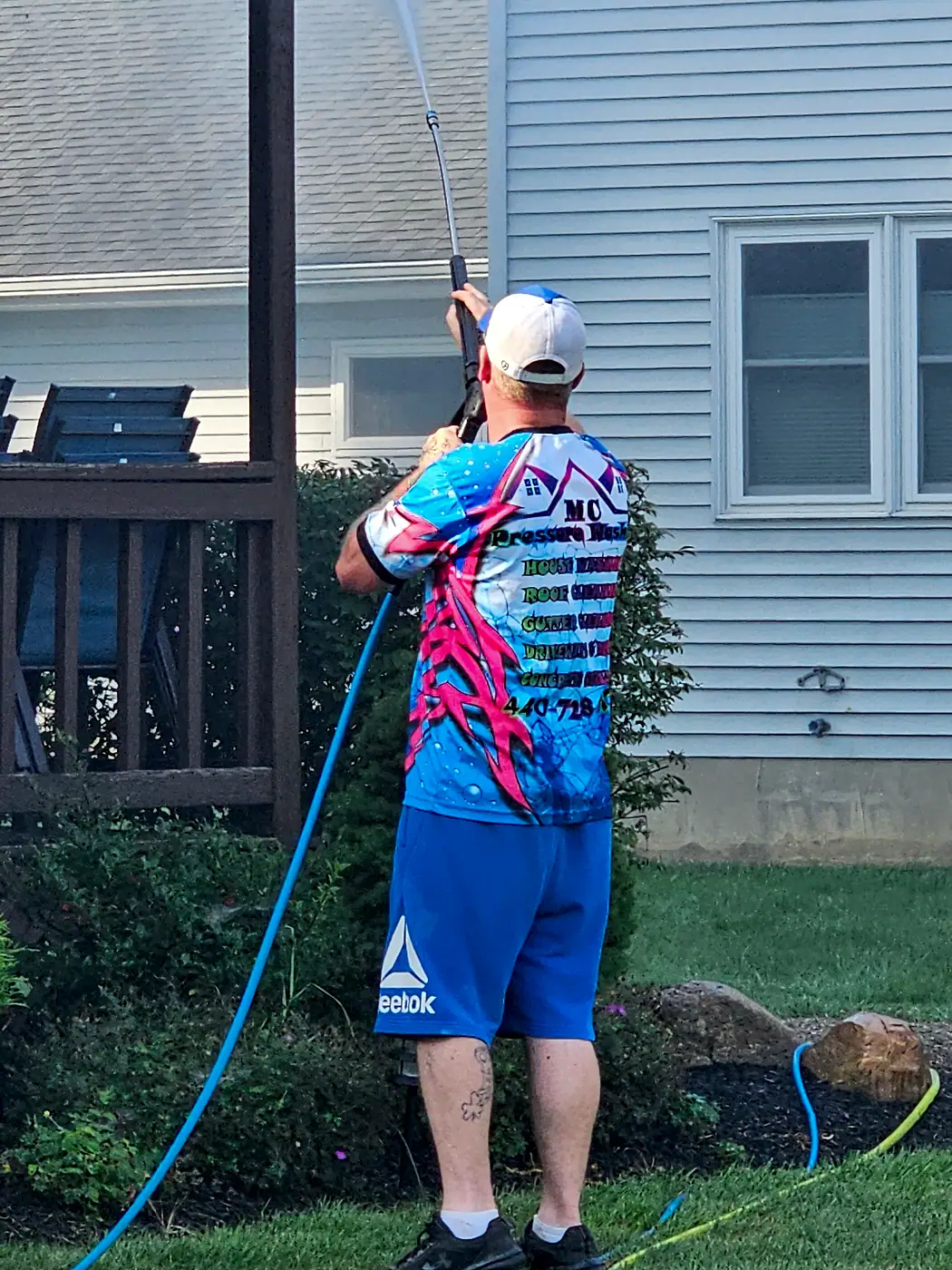 House Washing job by MC Pressure Washing, August 2024