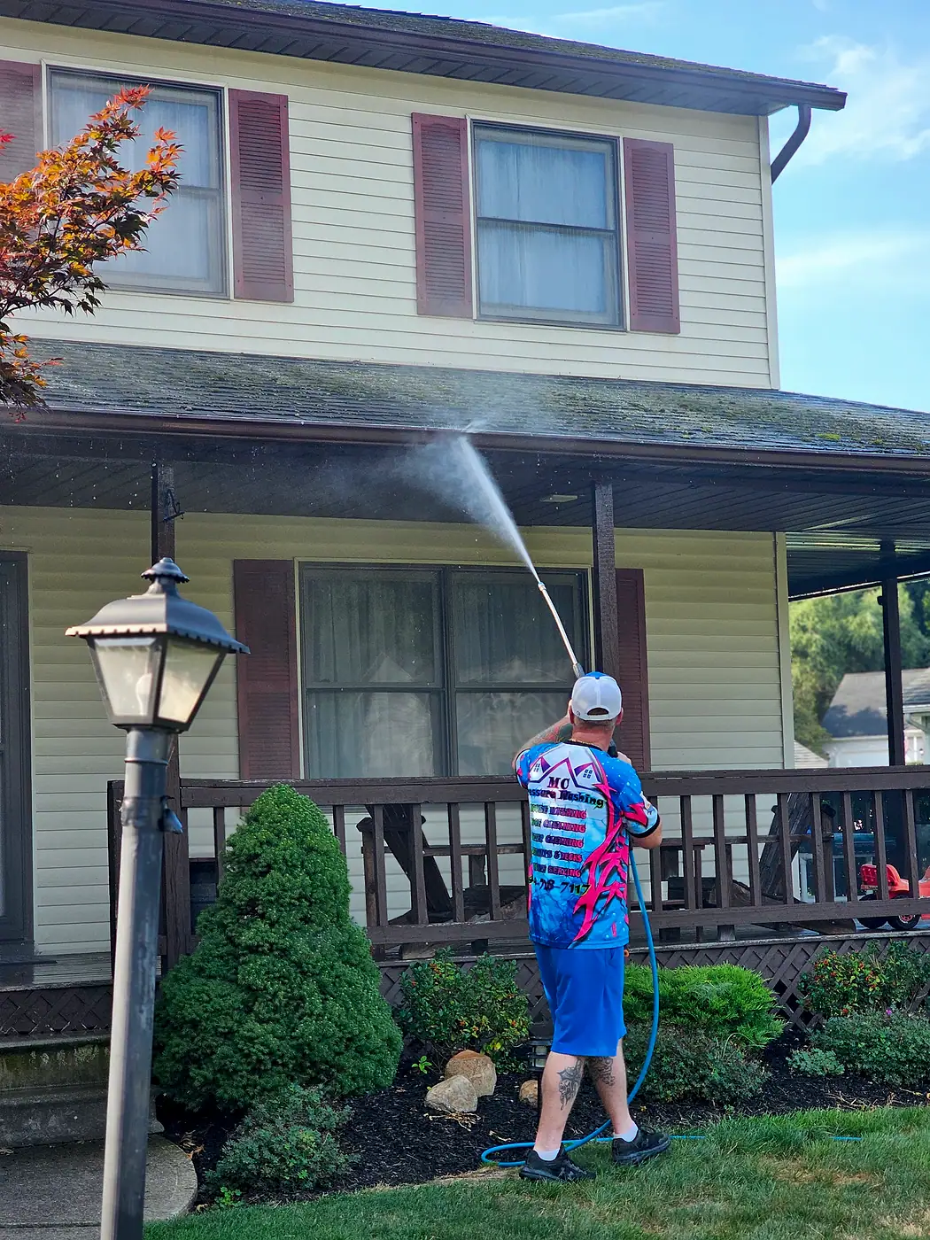 House Washing job by MC Pressure Washing, August 2024