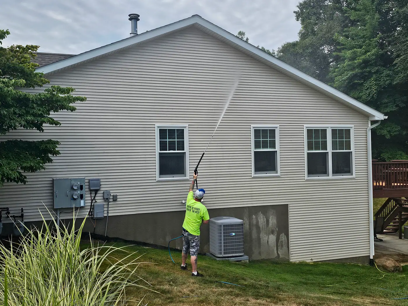 House Washing job by MC Pressure Washing, July 2024