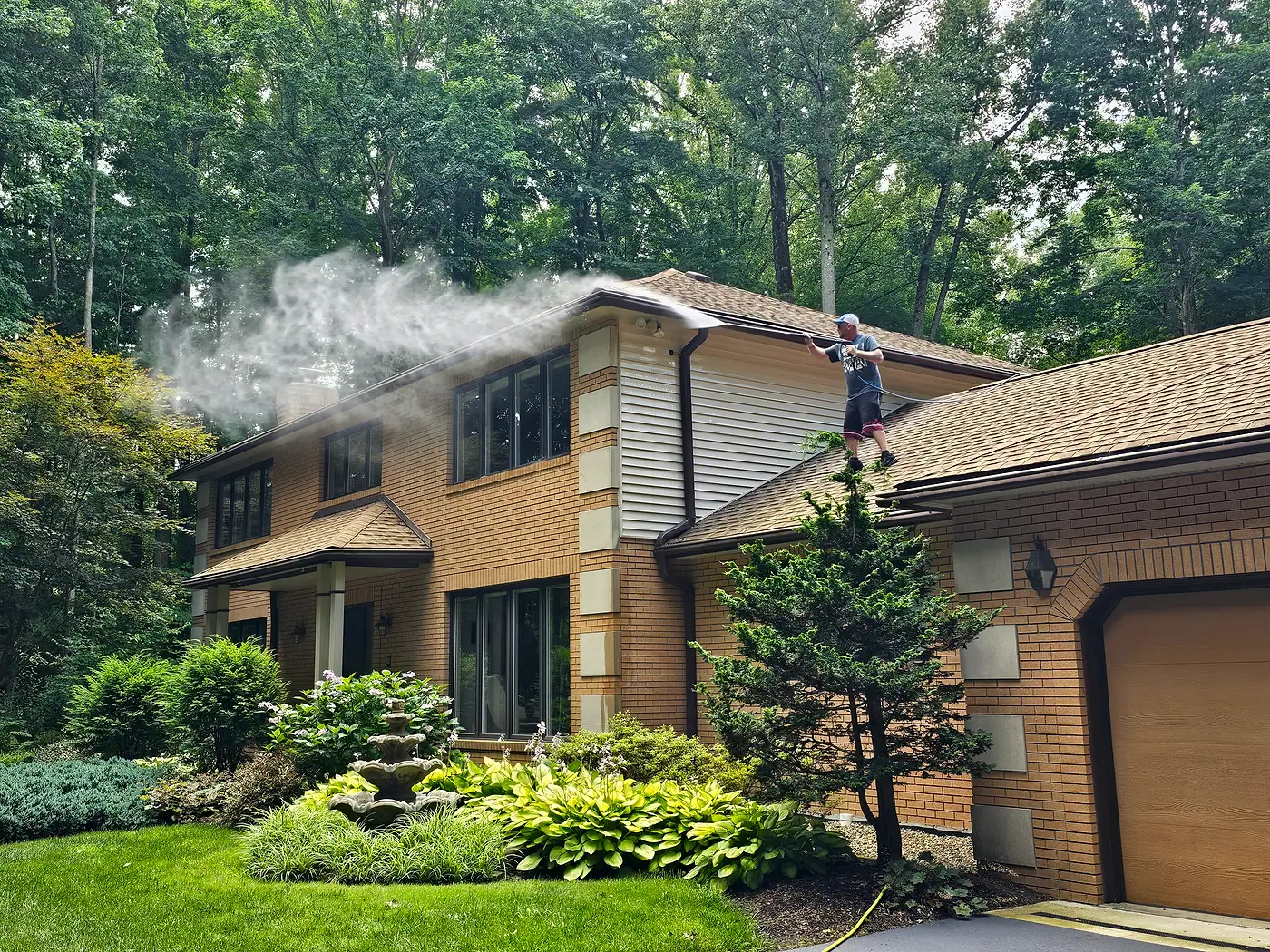 House Washing job by MC Pressure Washing, July 2024