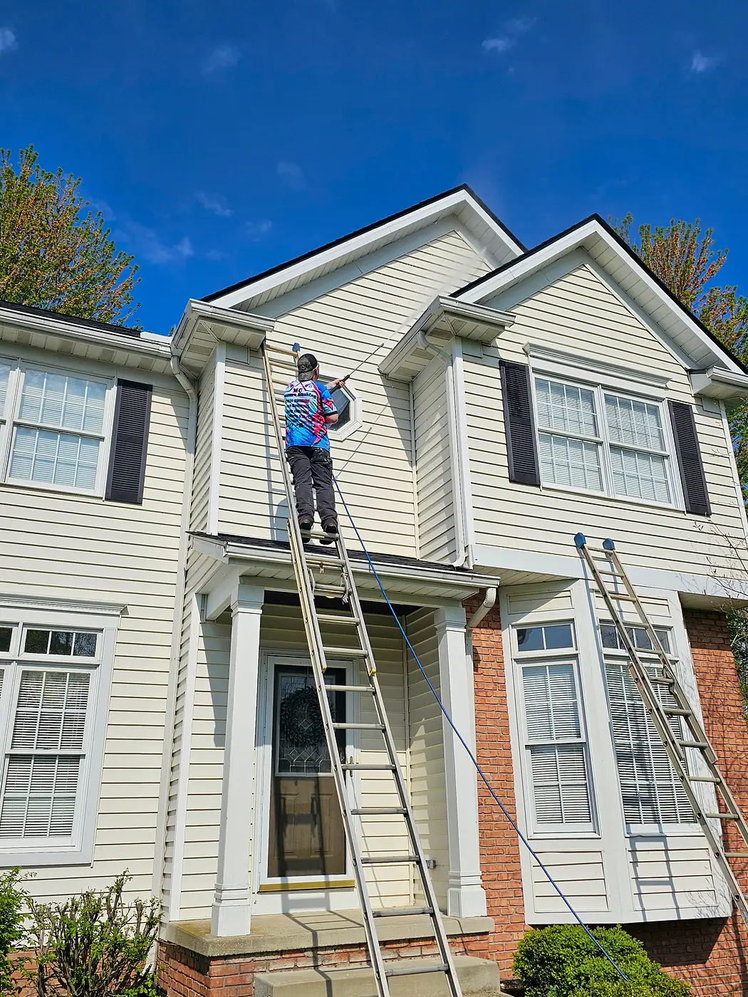 House Washing job by MC Pressure Washing, April 2024