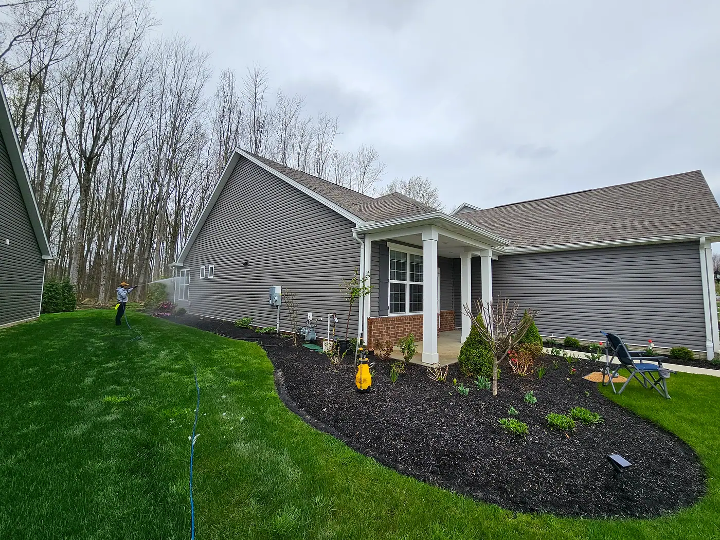 House Washing job by MC Pressure Washing, April 2024